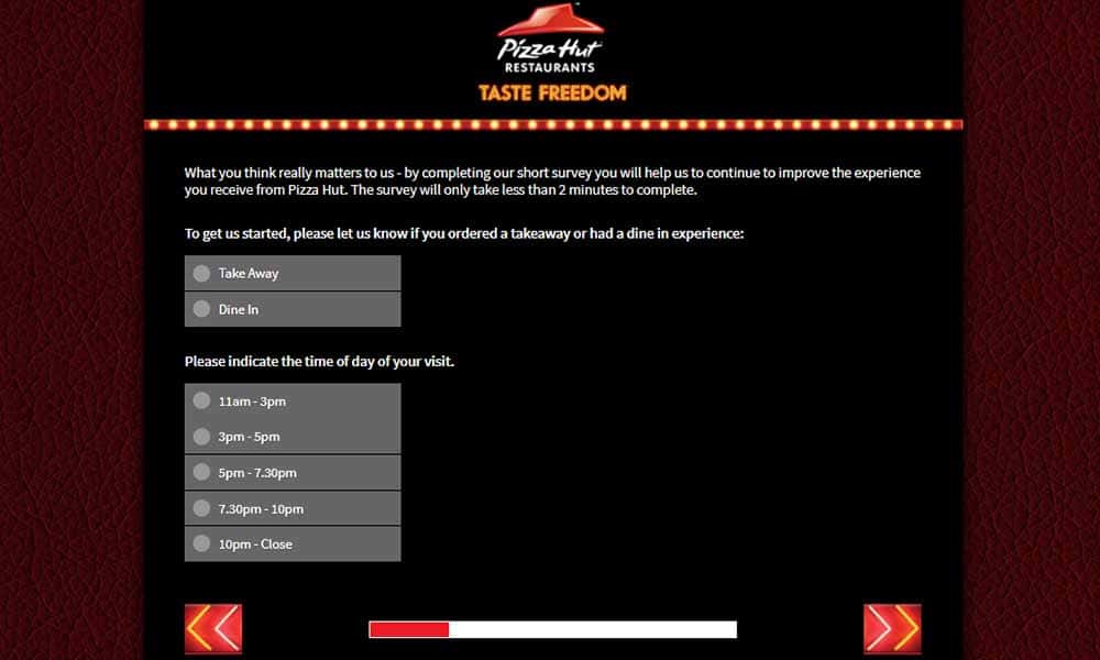 www.tellpizzahut.co.uk step 2