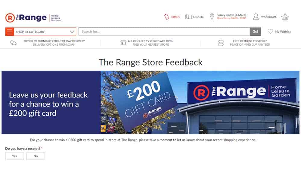 the range.co.uk/storefeedback