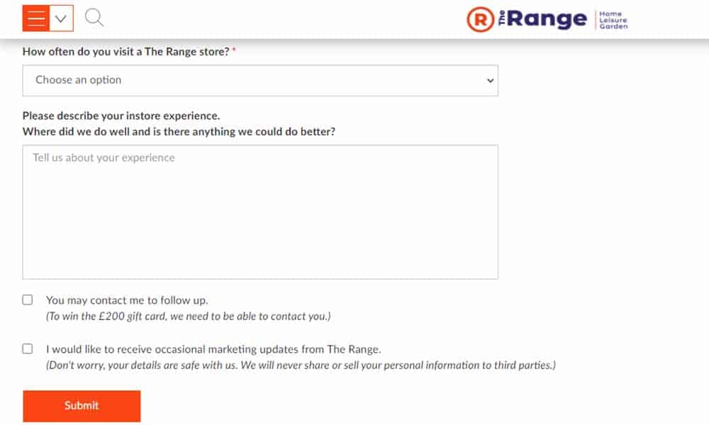 the range.co.uk/storefeedback