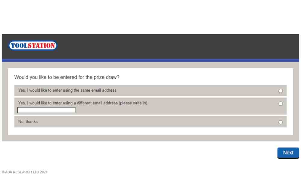 toolstation tell us survey