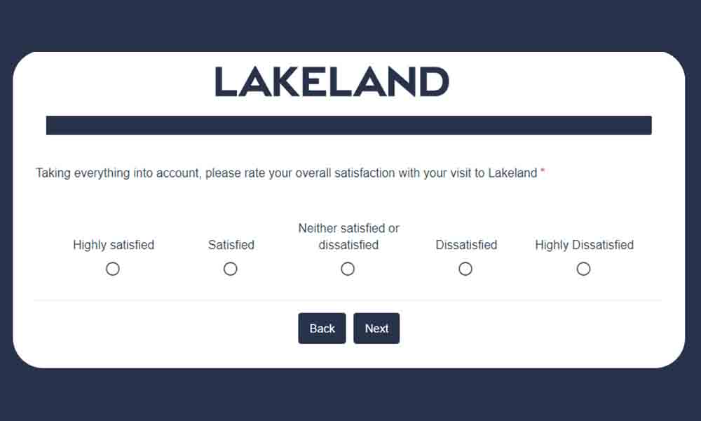 lakeland feedback survey