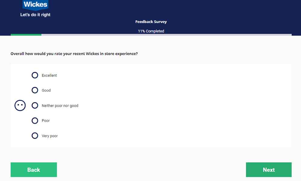 wickes feedback survey