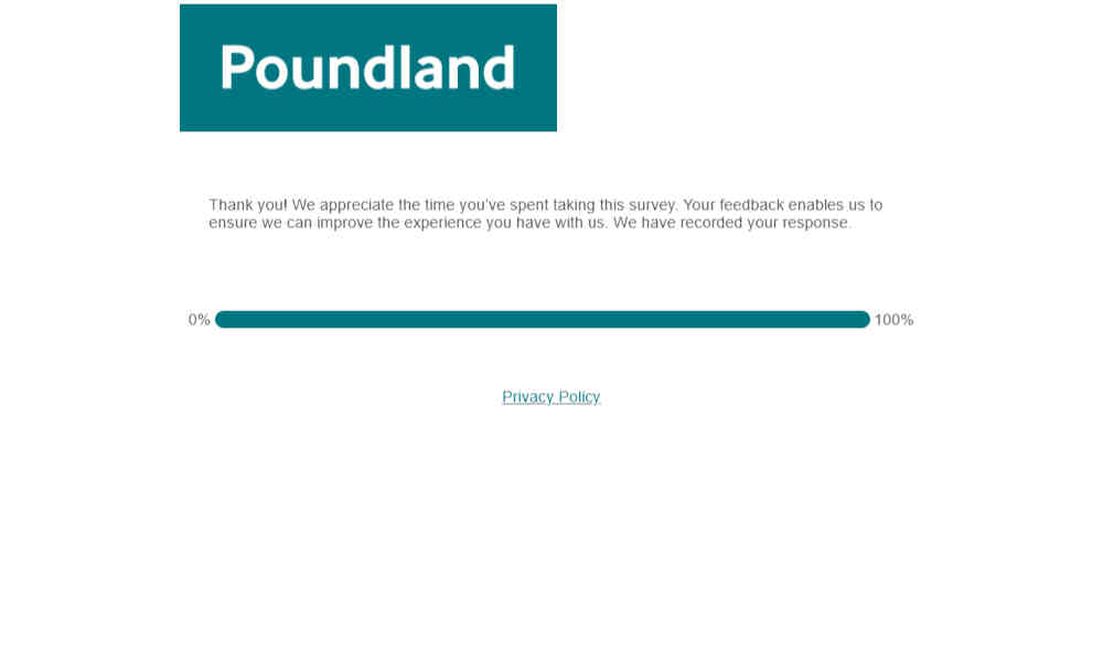www.poundland.com uk/tell-us